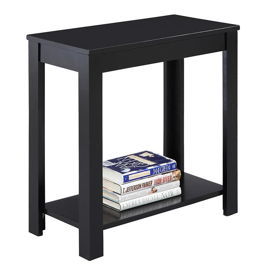 24"H Black Chairside Table