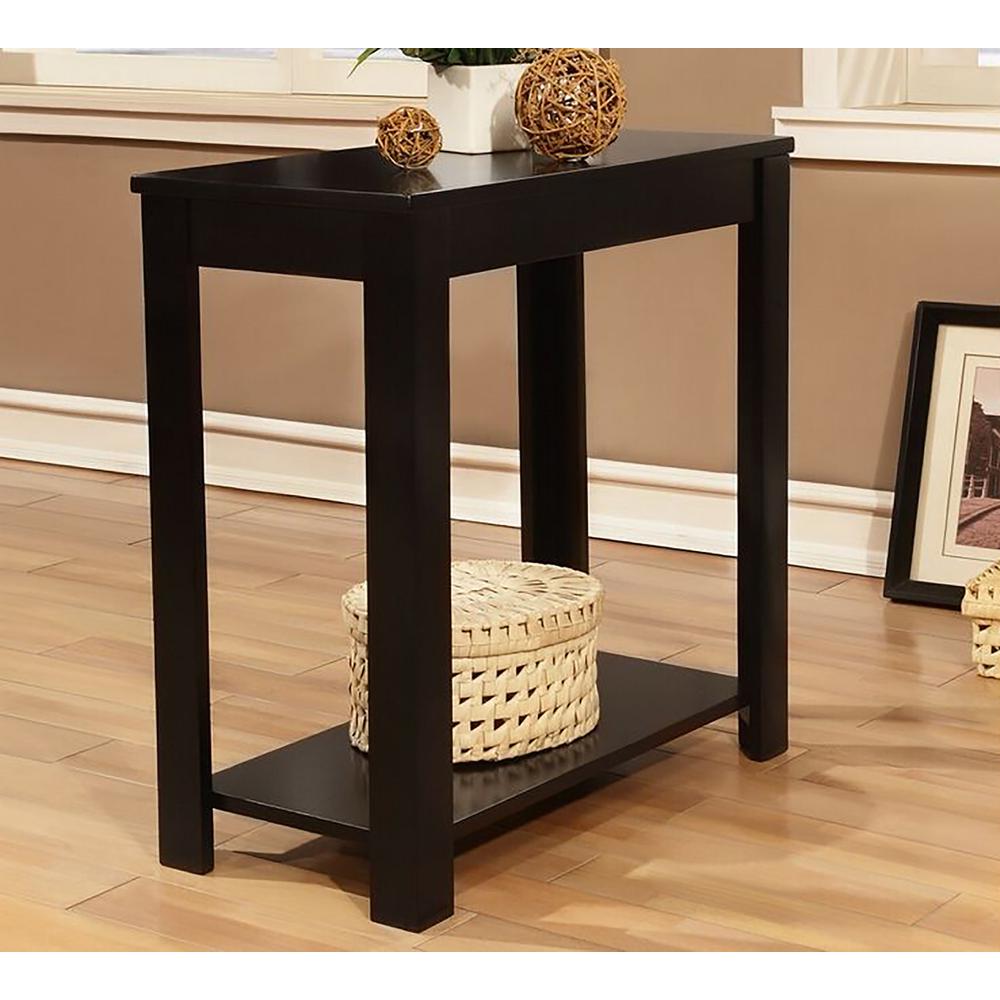 24"H Black Chairside Table