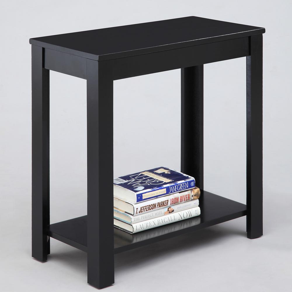 24"H Black Chairside Table