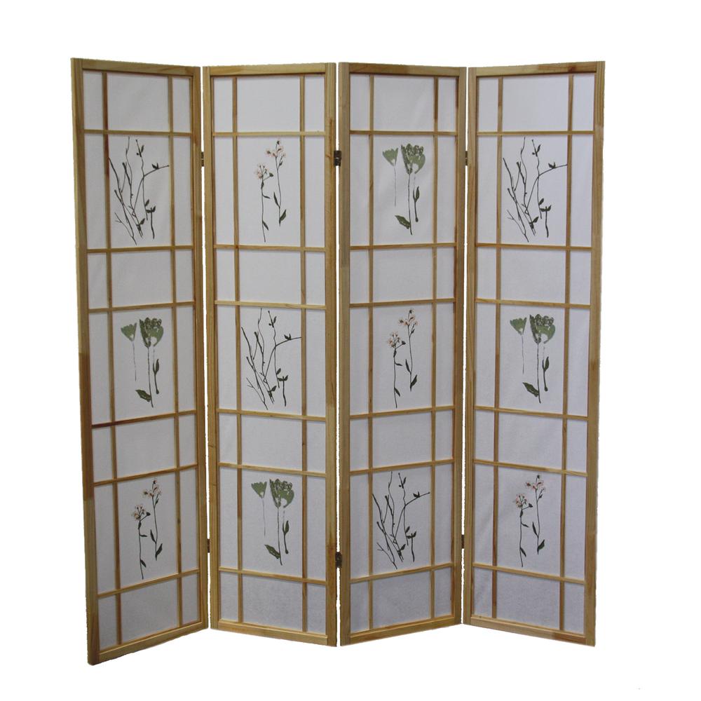 4 Panel Shoji Screen - Natural