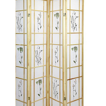 4 Panel Shoji Screen - Natural