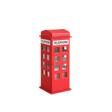 11.5" In British Red Telephone Booth Leather Jewelry Box