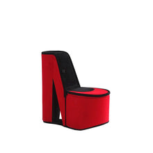 9" In Red Velvet High Heel Shoe Hidden Jewelry Box