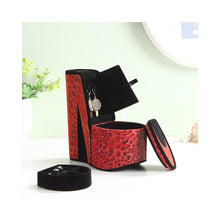 9" In Leopard Iridescent Print High Heel Shoe Hidden Jewelry Box