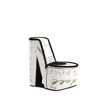 9" In Stencil Letter Print High Heel Shoe Hidden Jewelry Box
