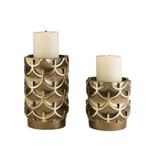 5.5", 8"H Mystic Owl Candleholders Set of 2