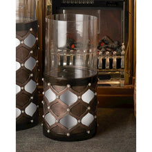 22"H Arabesque Mirror Floor Candleholder