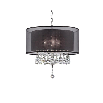 19" Effleurer Crystal Ceiling Lamp
