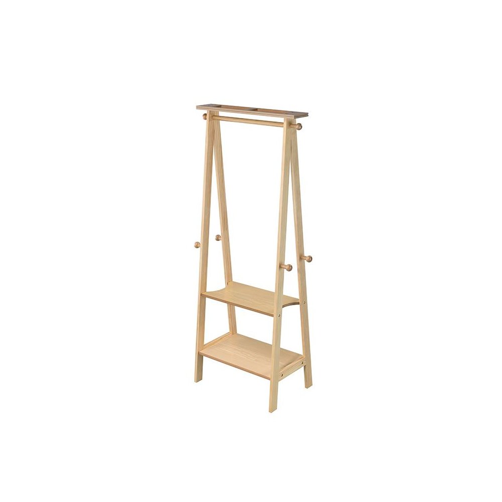 59 In Natural Garment Rack