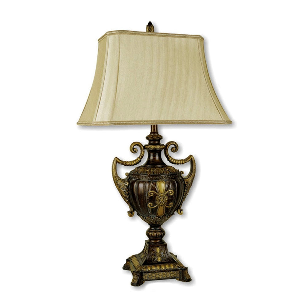 30" Urn-Shape Table Lamp - Antique Gold