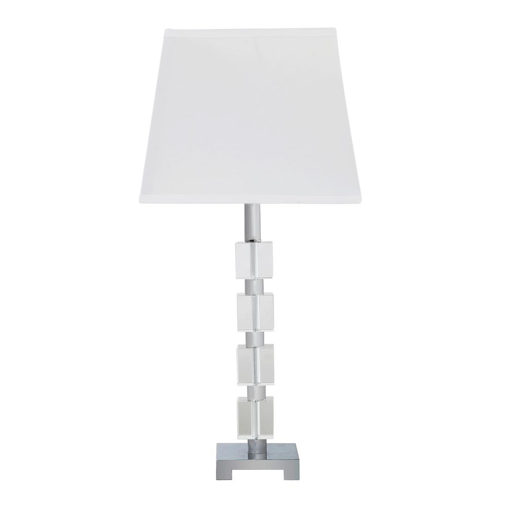 25" In Wendi Glam Crystal Cube Ice Table Lamp