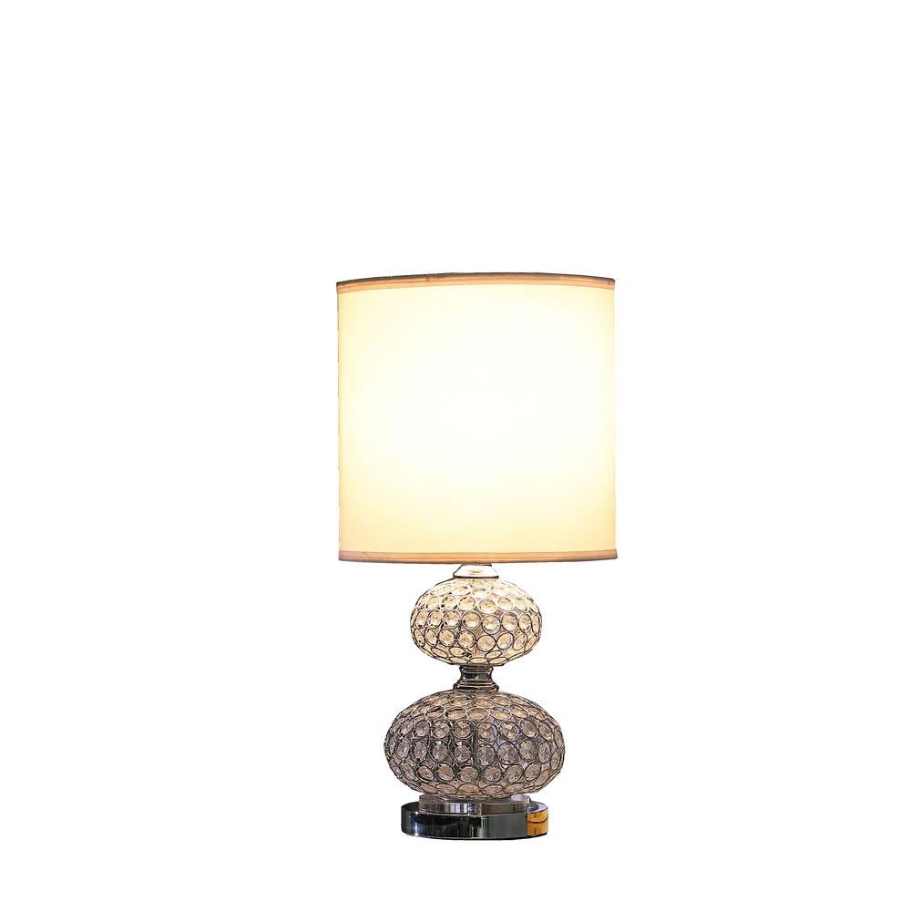 24"in MOD CRYSTAL INSP RETRO TABLE LAMP
