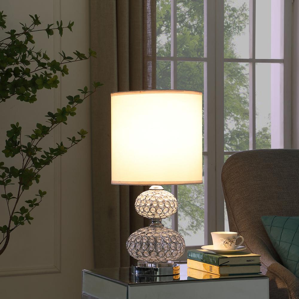 24"in MOD CRYSTAL INSP RETRO TABLE LAMP