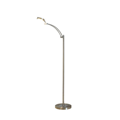 54" in TINSLEY SILVER INTEGRATED LED TASK FLOOR LAMP