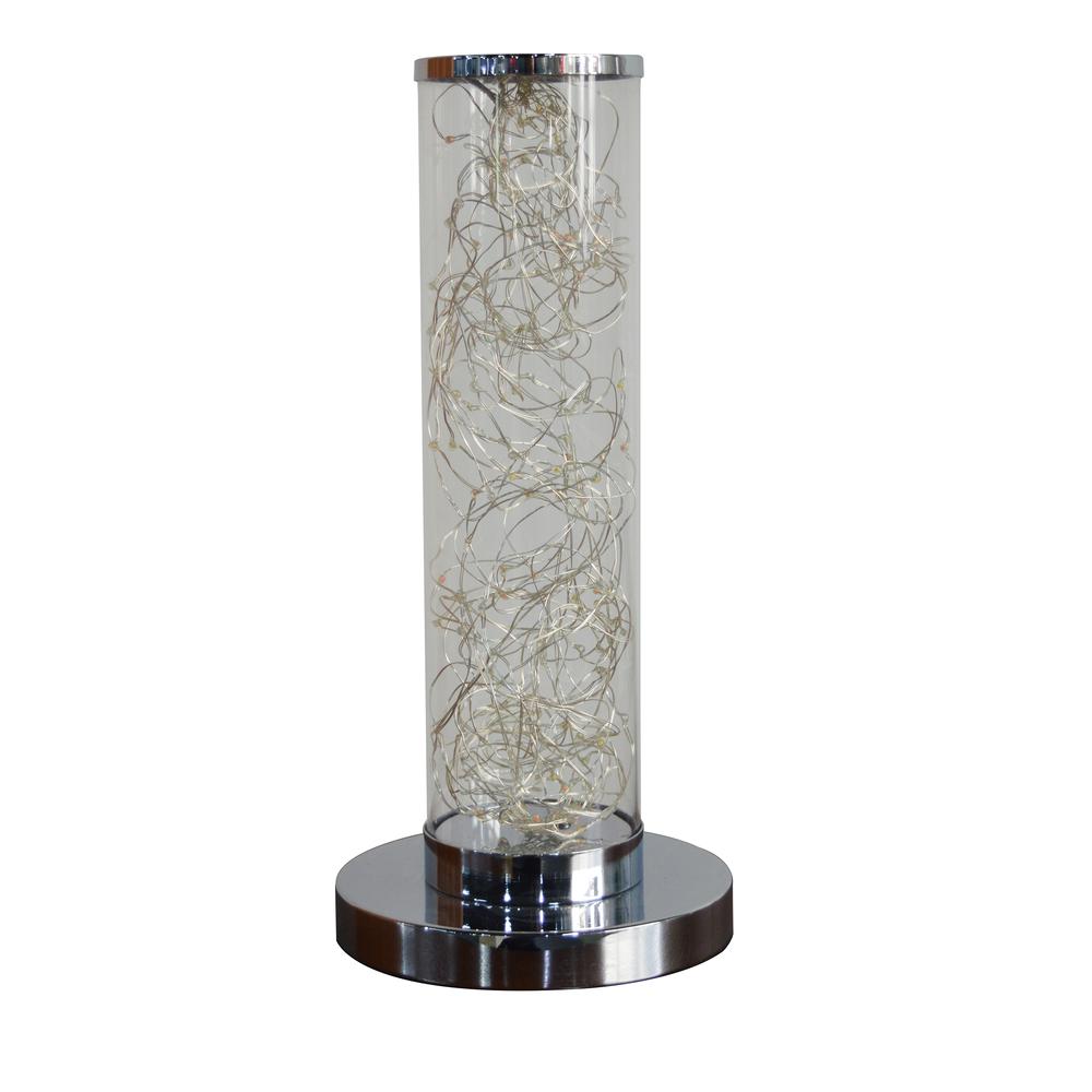 13" In Exposed Multi-Colored Rope Led Namiri Column Table Lamp