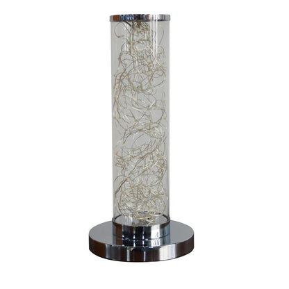 13" In Exposed Multi-Colored Rope Led Namiri Column Table Lamp