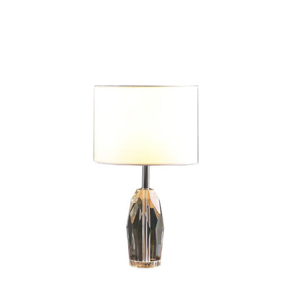 19" In Dodecahedron Solid Crystal Prism Table Lamp