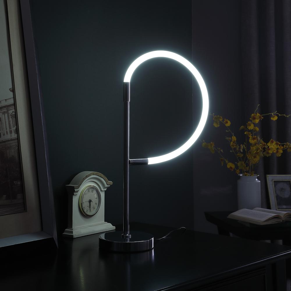 Elastilight Led Tube W/ Magnetic End Contemporary Chrome Table Lamp