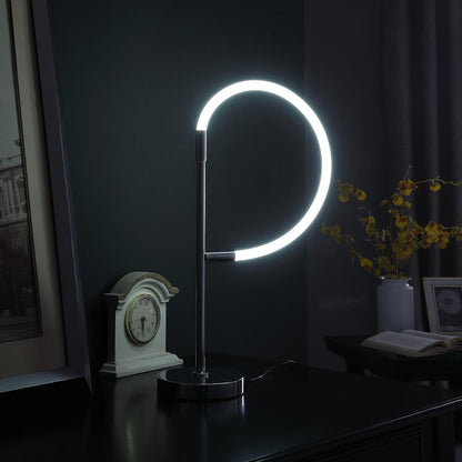 Elastilight Led Tube W/ Magnetic End Contemporary Chrome Table Lamp