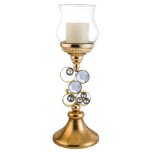 18"H Gold Mahla Candleholder W/Out Candle
