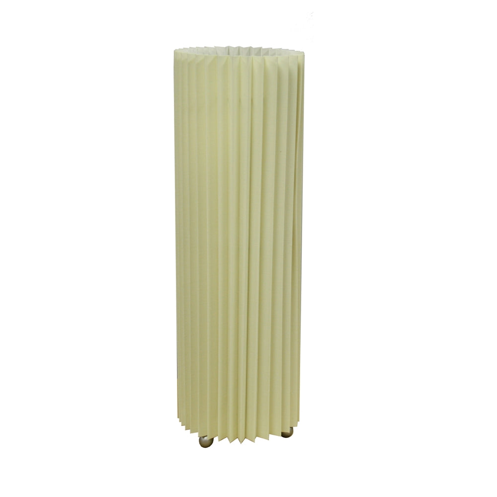 16.5"H Ivory Folded Table Lamp