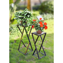 31.2", 25.25" in GREY STONE SLAB BLACK/GOLD PLANT STAND