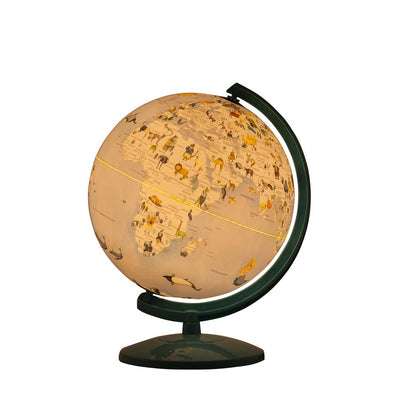 12.75" In Animals Atlas World Globe Night Light