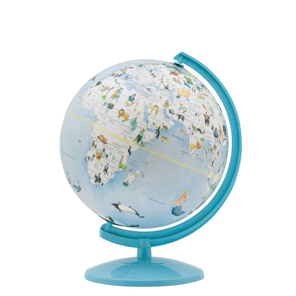 12.75" In Animals Atlas World Globe Night Light