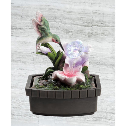 11" In Hummingbird Table Fountain