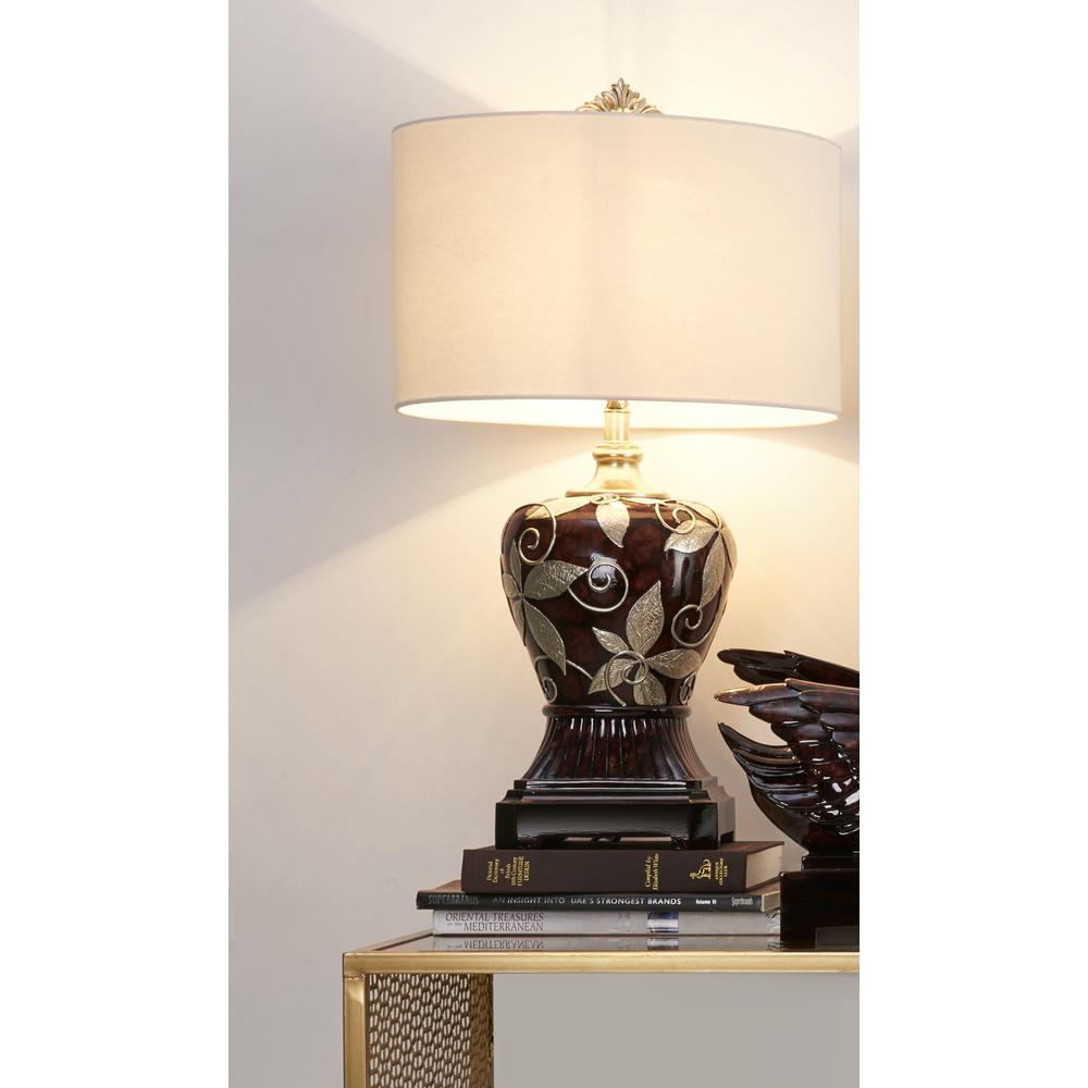 30.75 In Folius Floral Foliage Table Lamp