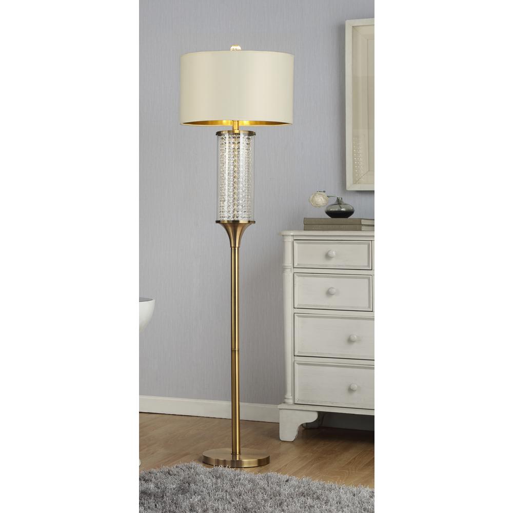 62.25" Pluviam Crystal Floor Lamp