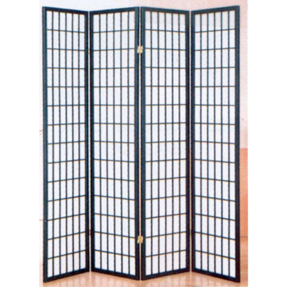 3-Panel Room Divider - Black