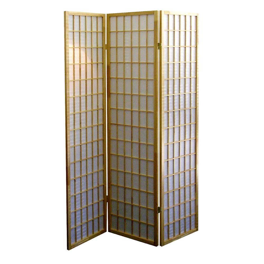3-Panel Room Divider - Natural