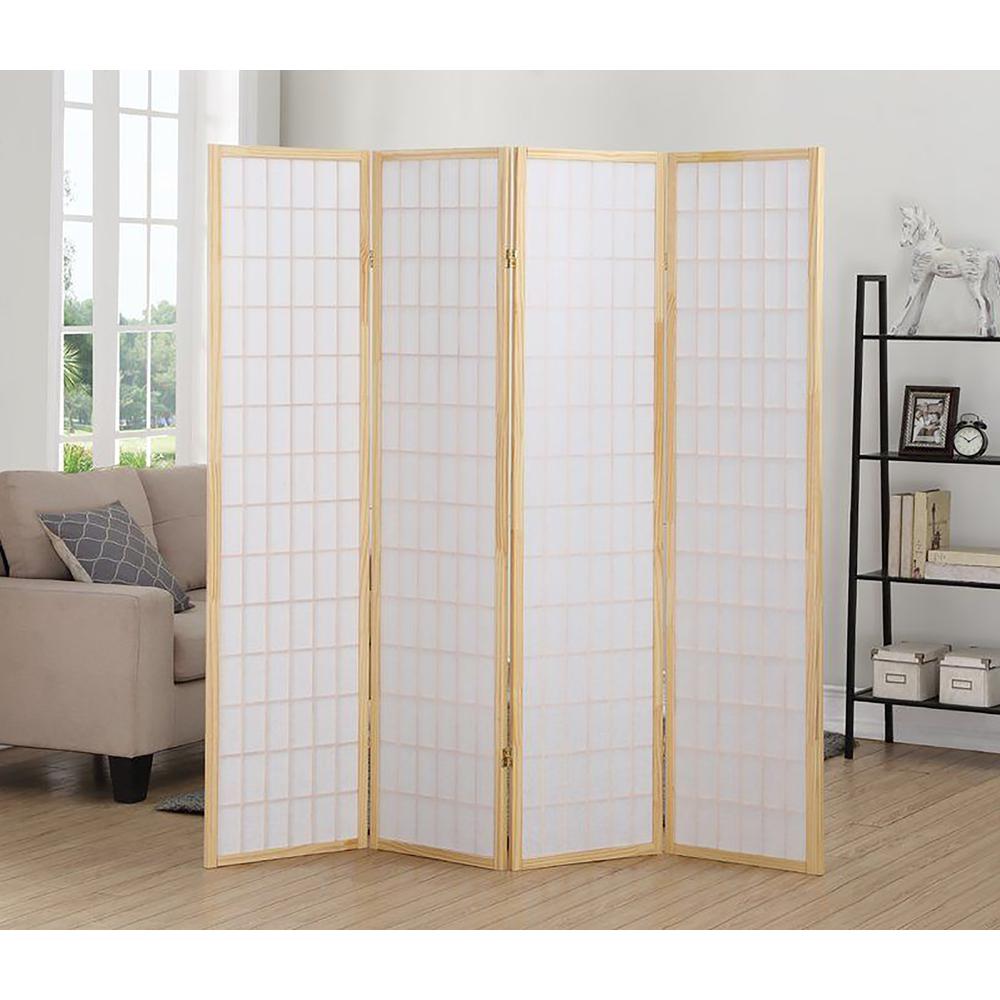 3-Panel Room Divider - Natural