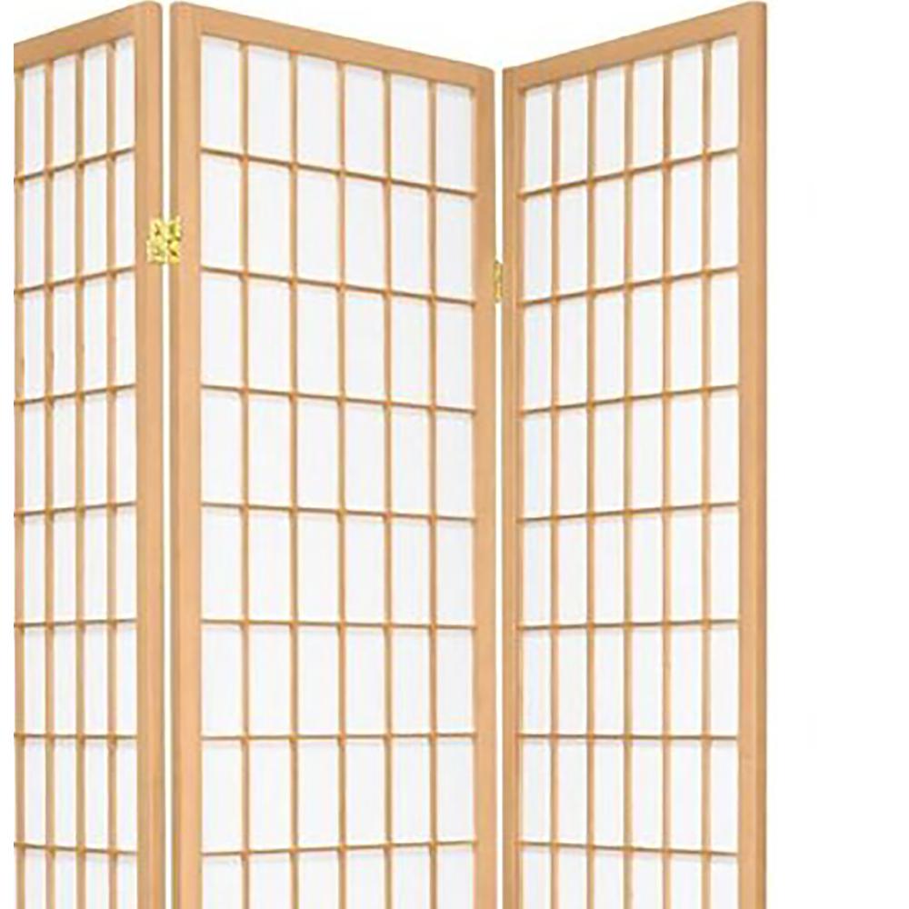 3-Panel Room Divider - Natural