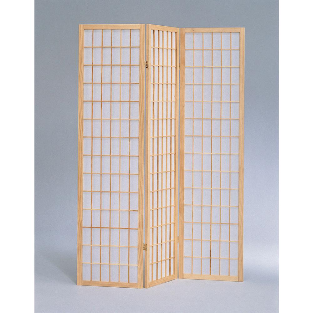 3-Panel Room Divider - Natural