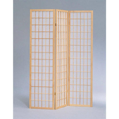 3-Panel Room Divider - Natural