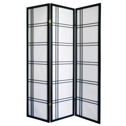 Girard 3-Panel Room Divider - Black