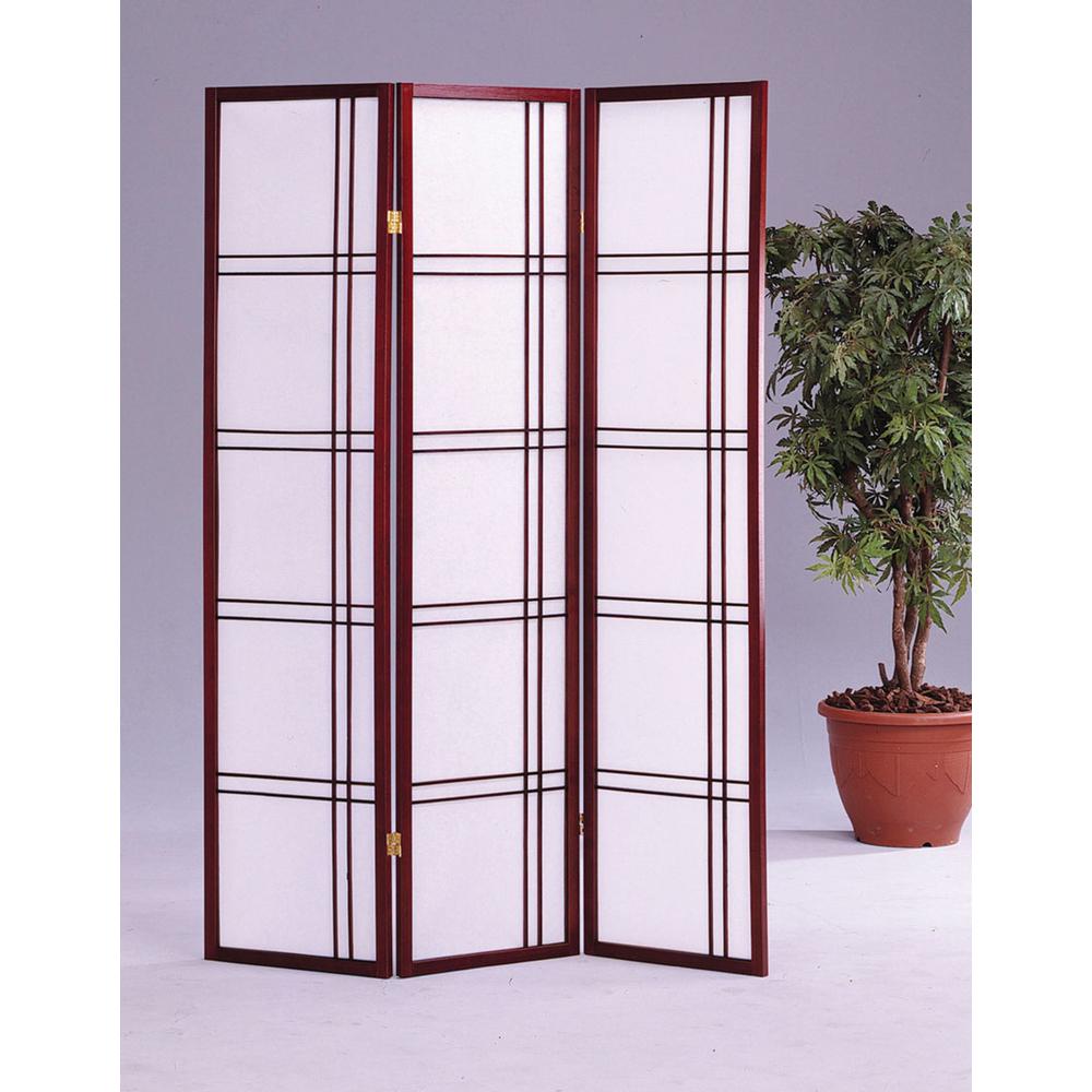 Girard 3-Panel Room Divider - Cherry