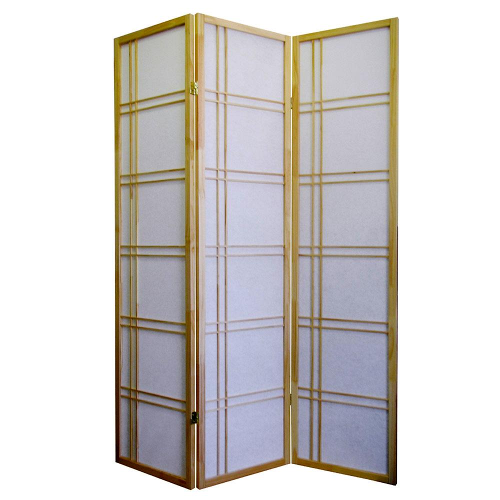 Girard 3-Panel Room Divider - Natural