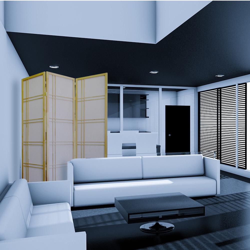 Girard 3-Panel Room Divider - Natural
