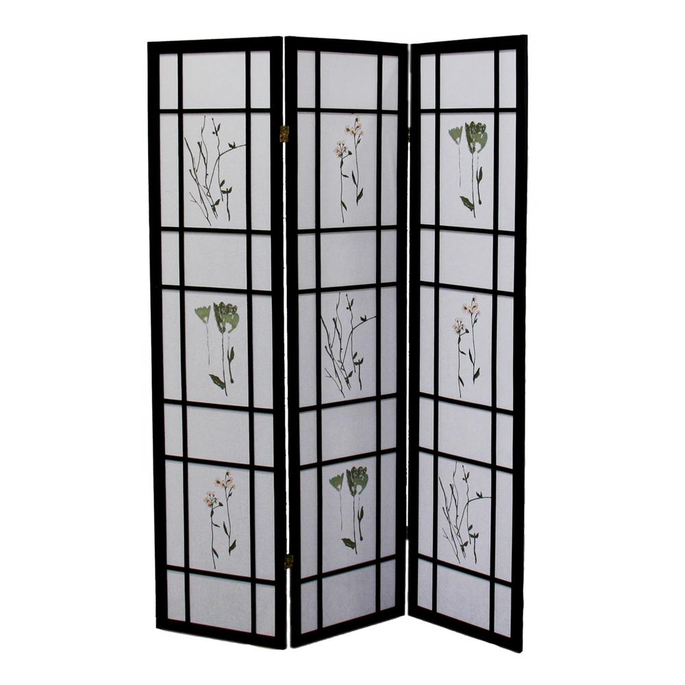 3 Panel Shoji Screen - Black