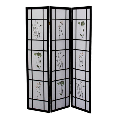 3 Panel Shoji Screen - Black
