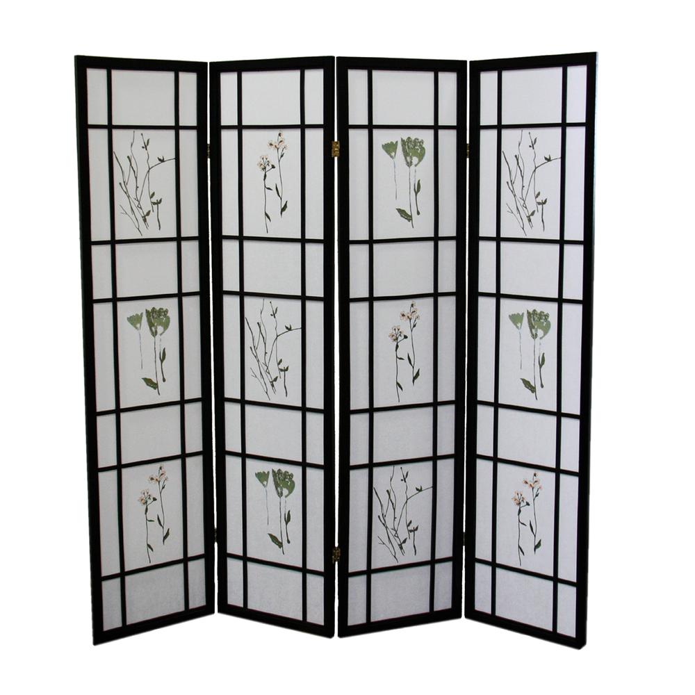 3 Panel Shoji Screen - Black