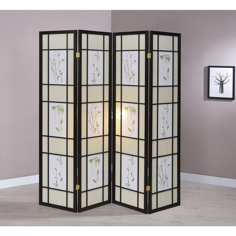3 Panel Shoji Screen - Black