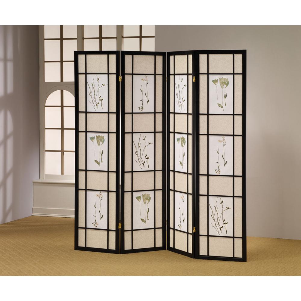 3 Panel Shoji Screen - Black
