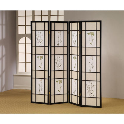 3 Panel Shoji Screen - Black