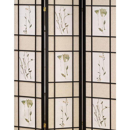 3 Panel Shoji Screen - Black