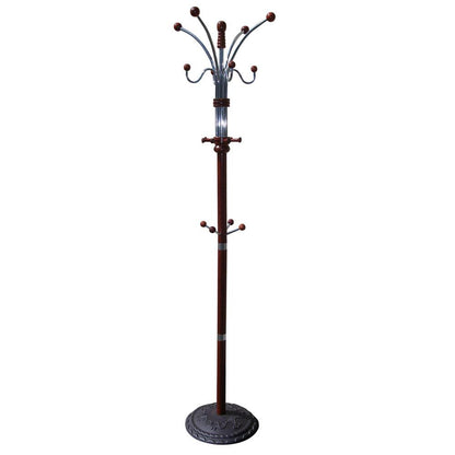 73 Cherry Metal/Wood Coat Rack