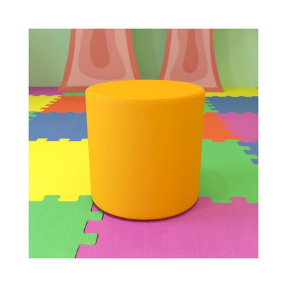 Soft Seating Flexible Circle for Classrooms and Common Spaces - 18" Seat Height (Yellow)